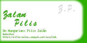 zalan pilis business card